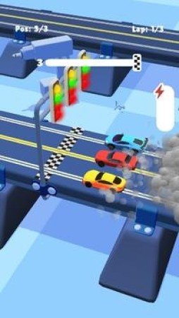 窄道赛车3D破解版游戏下载