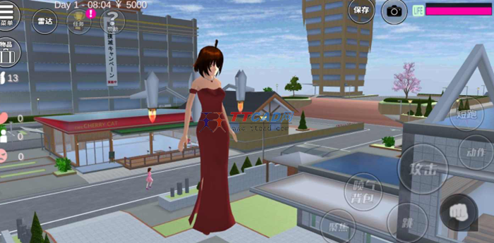 樱花校园模拟器最新版旗袍中文版